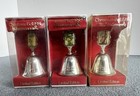 Lot 3 Hummel Goebel Ars 1st Edition Silverplated Christmas Bell 1981 1982 1985