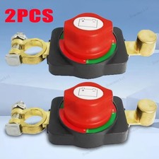 2PCS Battery Disconnect Switch 12-48V Master Battery Power Cut-Off Switch