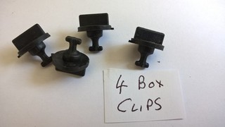 Scalextric 4 x Slot Car Crystal Box Clips V/Good Used NSR Slot.it Scaleauto