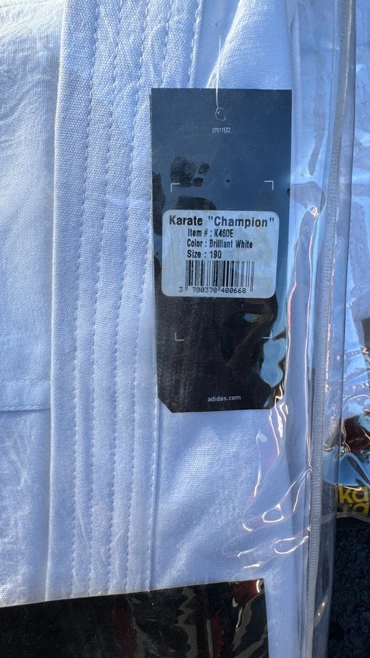 Adidas WKF Karate Kata Champion Uniforme Unisex K460E Talla 190 (NUEVO) Foto 3 de 4