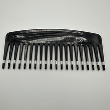 VTG Mebco Twice Dipped Hair Comb V300 Black Wide Tooth Detangler 6 Inch