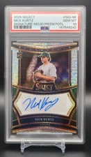 Nick Kurtz- 2025 Panini Select Signatures FOTL Mojo PRIZM (AU/RC) PSA 10