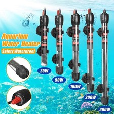25W-300W Submersible Aquarium Heater Rod Fish Tank Heating Adjustable Thermostat