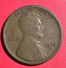 1914S US LINCOLN Cent! "San Francisco" Mint! VG! Lower Mintage!