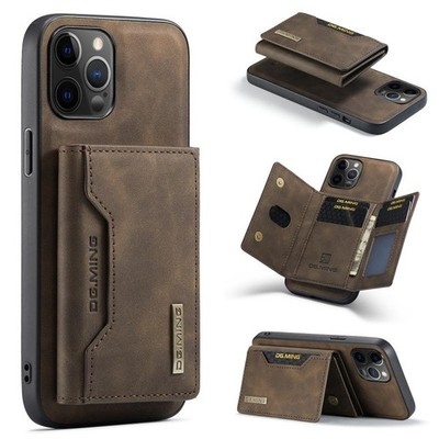 Für iPhone 12 Pro Max DG.MING M2 Series 3-Fold Multi Card Bag + Backcover