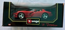 BURAGO 1992 RED DODGE VIPER RT/10 1:18 SCALE DIE CAST MODEL NIB