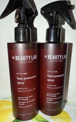 THE BEAUTY LAB  HEAT PROTECTANT SPRAY KERATIN + PRO - VITAMIN B5 (2) 8fl.oz