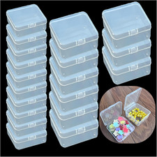 Bead Organizers and Storage-19 Pcs Jewelry Organizers,Plastic Storage,Mini Clear