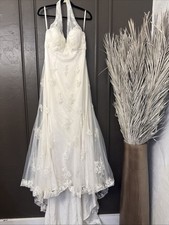 David’s Bridal Galena Signature Size 12 Ivory Style Srl9503