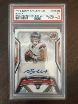 2024 Topps Resurgence - Resurgence Rookie Signatures Bo Nix #RRS-BN /125