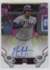 2019 Topps High Tek High Tek Auto Pink /75 Nate Lowe #HTA-NL Auto m4h