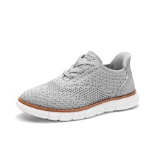 Boy's Mesh Dress Sneakers Oxfords Casual Lace-Up Lightweight Shoes for Kids