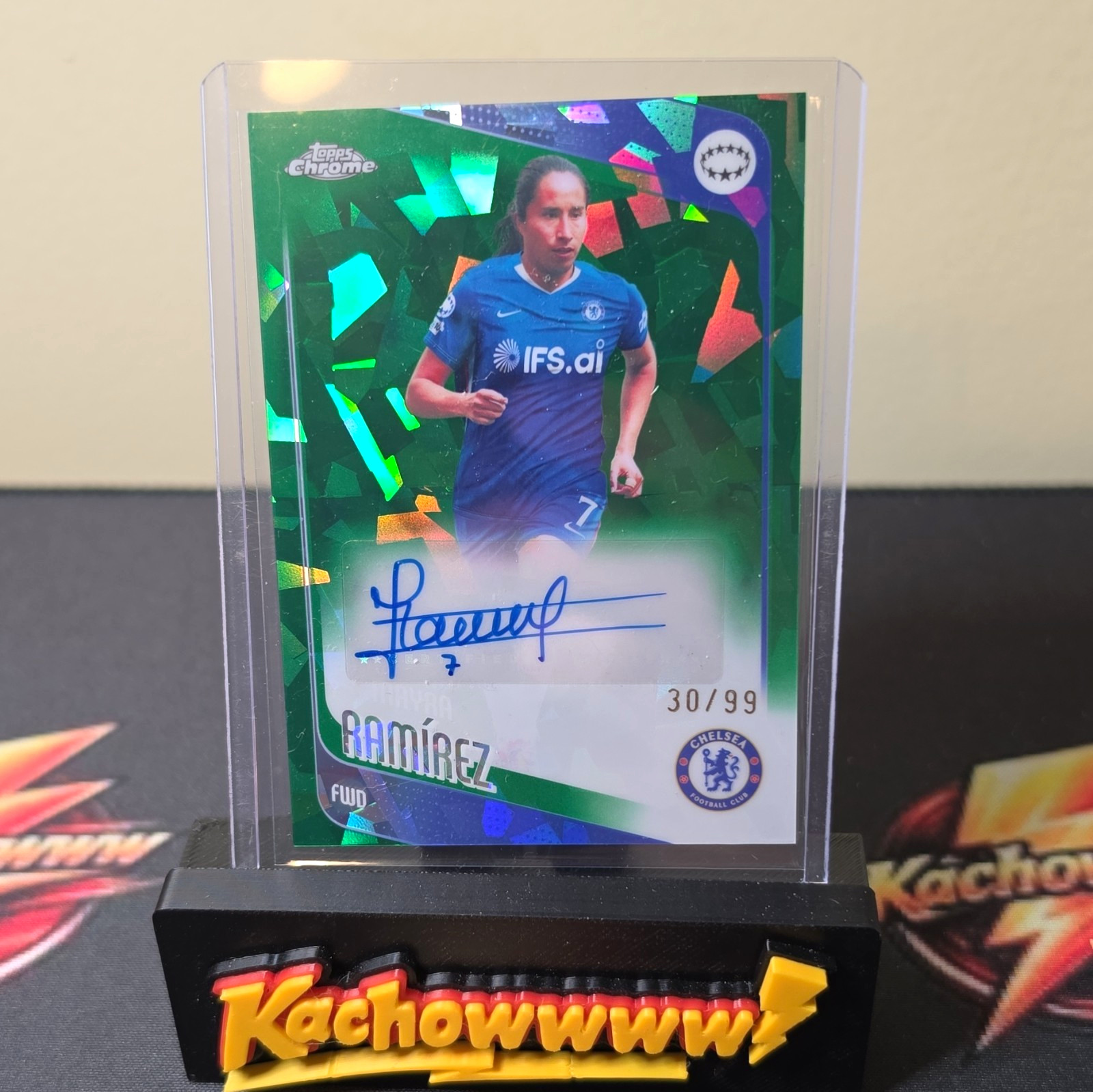Topps Chrome UWCL 2025-26 Mayra Ramírez Chelsea FC CA-MY Auto 30/99