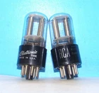 12SL7GT RCA GE amplifier vintage radio audio vacuum tubes 2 valve tested 12SL7