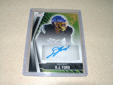 2022 SAGE HIGH SERIES FOOTBALL D.J FORD AUTO, SIGNED ROOKIE CARD-NO RESERVE