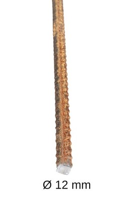 Betonstahl-Stab Ø 12 mm - 10 Stück, 100 cm (3,60   / m), Baustahl
