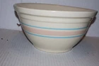 McCoy Pottery Blue Mauve  Banded #12 Stoneware Mixing Bowl