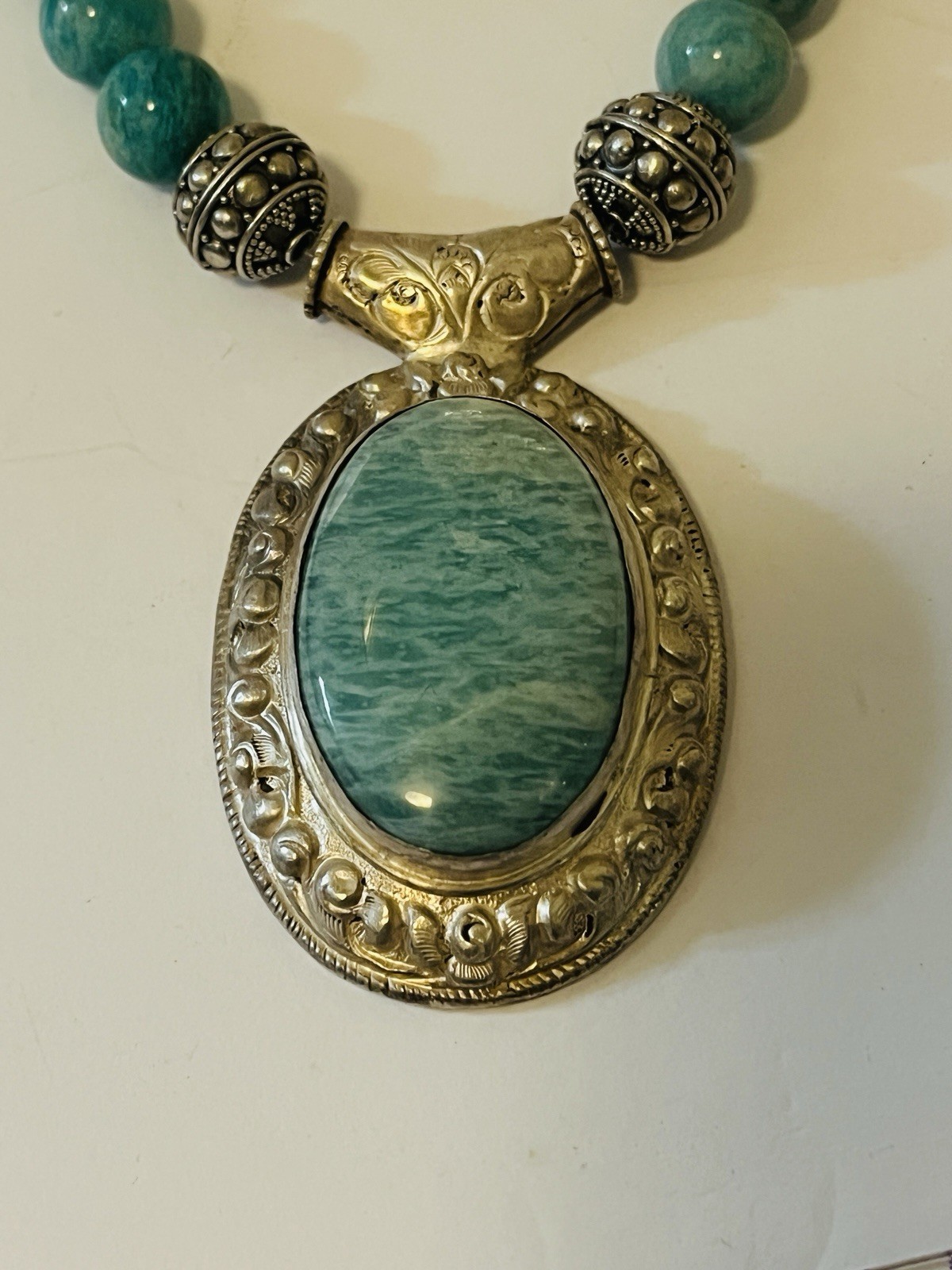 Amazonite ~ Handmade Copper wire wrapped pendant … - image 14