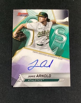 2025 Bowman's Best of 2025 Autographs Jamie Arnold Auto Athletics #B25-JA