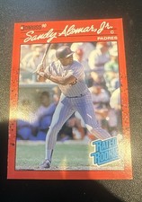 1990 Donruss - Rated Rookie Sandy Alomar Jr. #30 