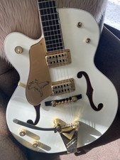 Gretsch White Falcon G6136-1959LH Linkshänder-Gitarre Lefthand mit Koffer !