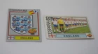 England Team + Patch # 238 239 - Spain 82 Football Vignettes - Panini