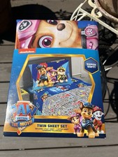 Nickelodeon Paw Patrol TO ADVENTURE CITY 3 Piece TWIN Size Sheet Set NEW