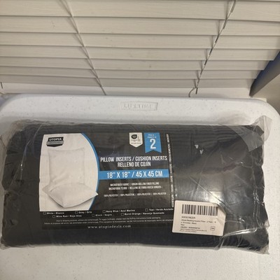 Utopia Bedding Cushion/Pillow Inserts 18x18 Set of 2 | Brand New Vacuum Sealed