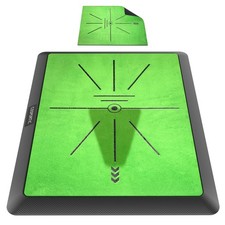 COSPORTIC Golf Hitting Mat, Golf Training Mat for Swing Path Feedback Detecti...