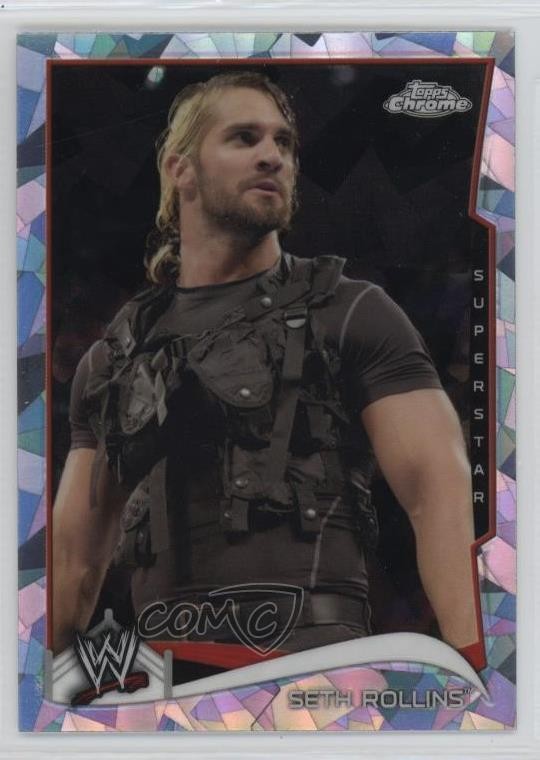 2014 Topps Chrome WWE Atomic Refractor Seth Rollins #46 1m8u