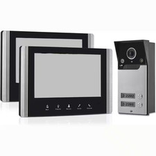 Wired Hardwired Doorbell Camera with Night Vision, 7In. Video Intercom System, S