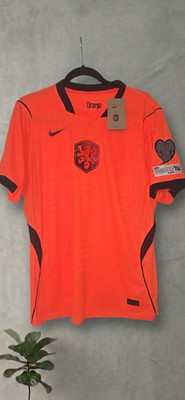 Nike Netherlands National Team Soccer Jersey Shirt Orange Black