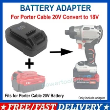 For Porter Cable 20V Battery Convert to for Porter Cable 18V Power Tool Adapter