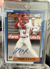 2023 Topps Archives Logan O’Hoppe #90FF-LO 1990 Fan Favorites Auto RC Angels
