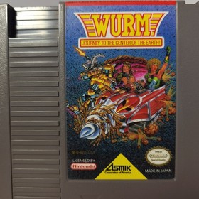 WURM Journey to the Center of the Earth NES 1991 Authentic Cartridge only