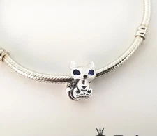 Authentic PANDORA Blue-Eyed Fox 799096C01 Charm