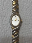 Vintage Seiko Women's Quartz Watch 1N00-6R70 Oval Two Tone Bracelet Japan