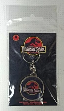 SD TOYS JURASSIC PARK ROUND LOGO 3" KEY CHAIN SEALED