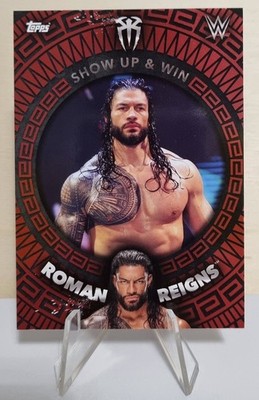 2021 Topps WWE Superstars Show Up & Win #223 Roman Reigns Royal Rumble 2020