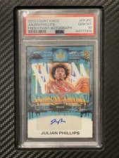 2023 PSA 10 Julian Phillips RC #FPJPC Fresh Paint Autograph #’d/125 Court Kings