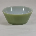 Vintage FireKing Avocado Green Small Cereal Bowl Anchor Hocking Made In USA