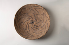 1800s Apache Coiled Tray Allover Dark Speckled Pattern Untouched! - No Reserve!