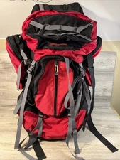JanSport Humbolt 88 Hiking Backpack Internal Frame Camping Travel Pack Red Black