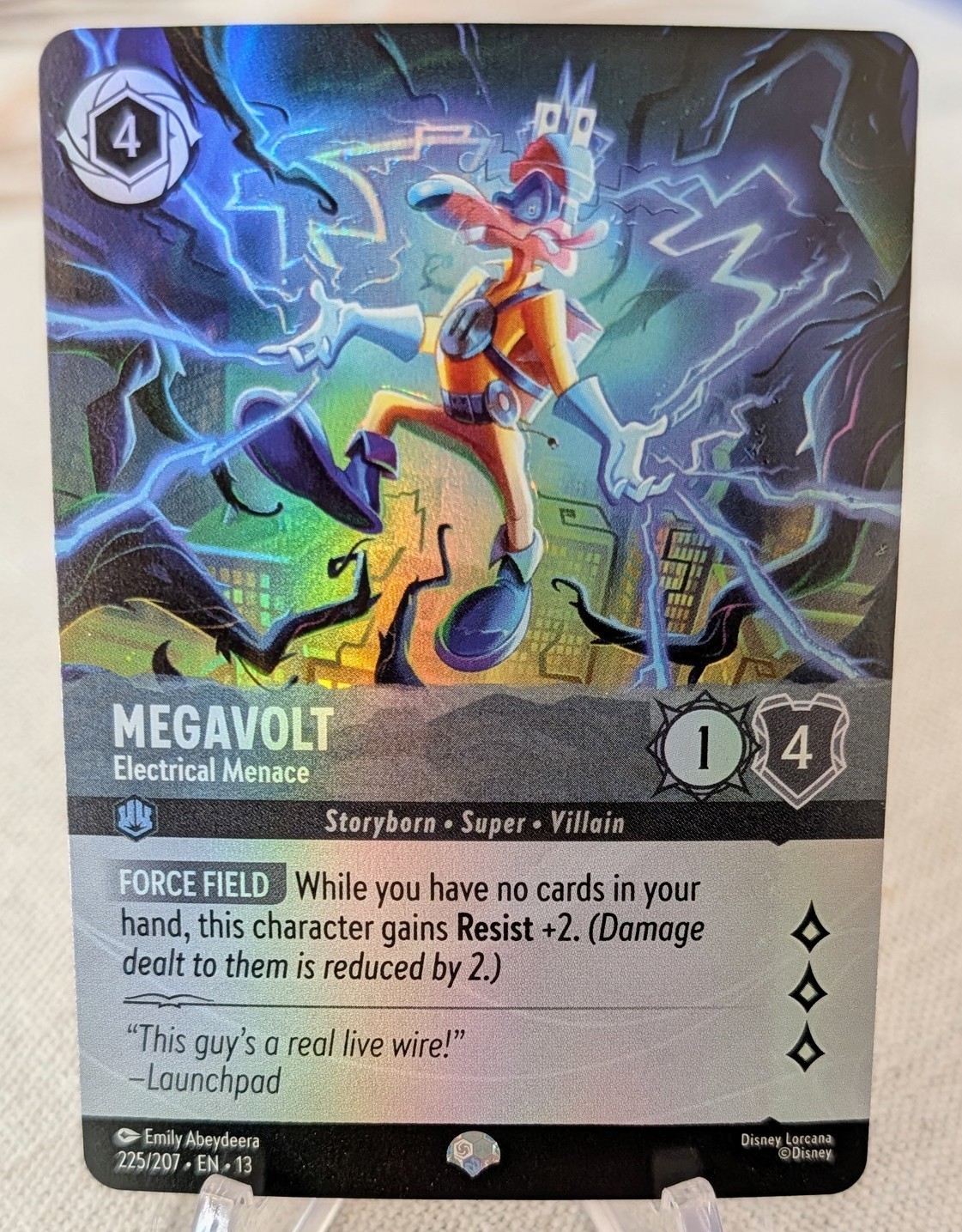 Megavolt Electrical Menace 225/207 Epic Attack of the Vine! NM Disney Lorcana