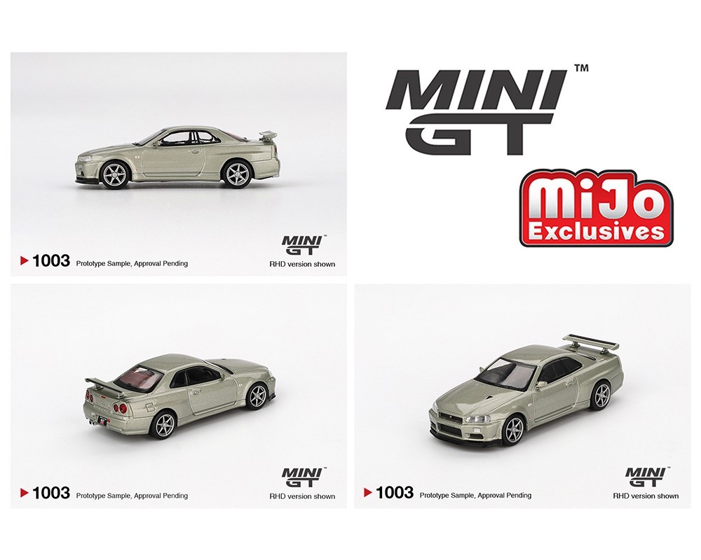 小物 mghyun Mini GT Nissan GT-R (R34) V-Spec II Nür Millenium Jade #1003 1/64