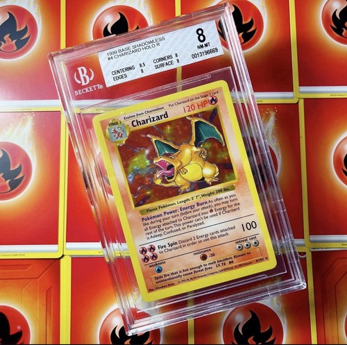 Charizard (Shadowless) graded BGS 8 for sale on eBay