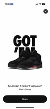 Nike Air Jordan 5 Retro Halloween HQ7978-001 Size 12 Men  s ORDER CONFIRMED New
