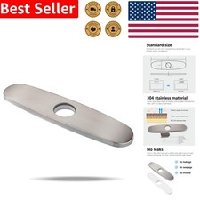 10 Inch Sink Hole Cover Brushed Nickel Stainless Steel Faucet Escutcheon Plate
