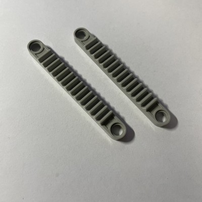 2x Lego Technic Rack / Rail 1x8 Gear Rack Light Grey Light Gray 6630