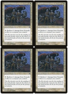 MTG Nomads en-Kor x4 Stronghold Common LP Playset